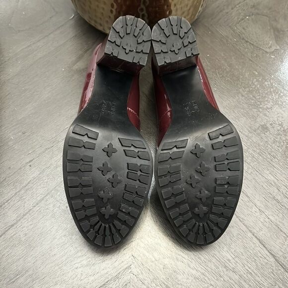 Naturalizer Callie Patent Leather Chain Detail Lug Sole Moc Loafer Pumps - Picture 3 of 9